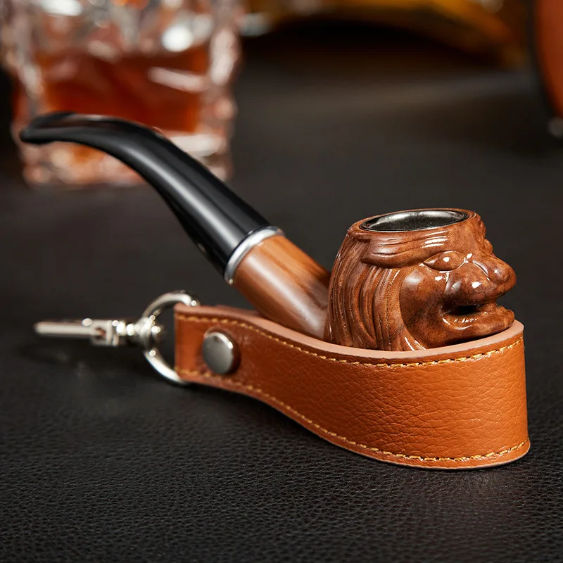 Cow Leather Cigarette Pipe Bag Pack Multifuntion Cigar Cigarette Storage Bag Bag Case Pipe  Pack Smoking Accessories