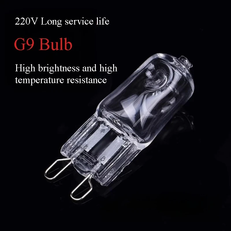 30PCS G9 230V 25W 33W 40W 60W Inserted Beads Microscope Lamp Halogen Bulb LED Lamp Bulbs Eco Halogen Light Bulbs Capsule