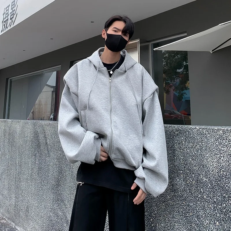 

Mens With Hat Hoodies Man Graphic Techno Futuristic Digital Modern Fashion Style Trendy Popular Youth Culture Urban Street Woole