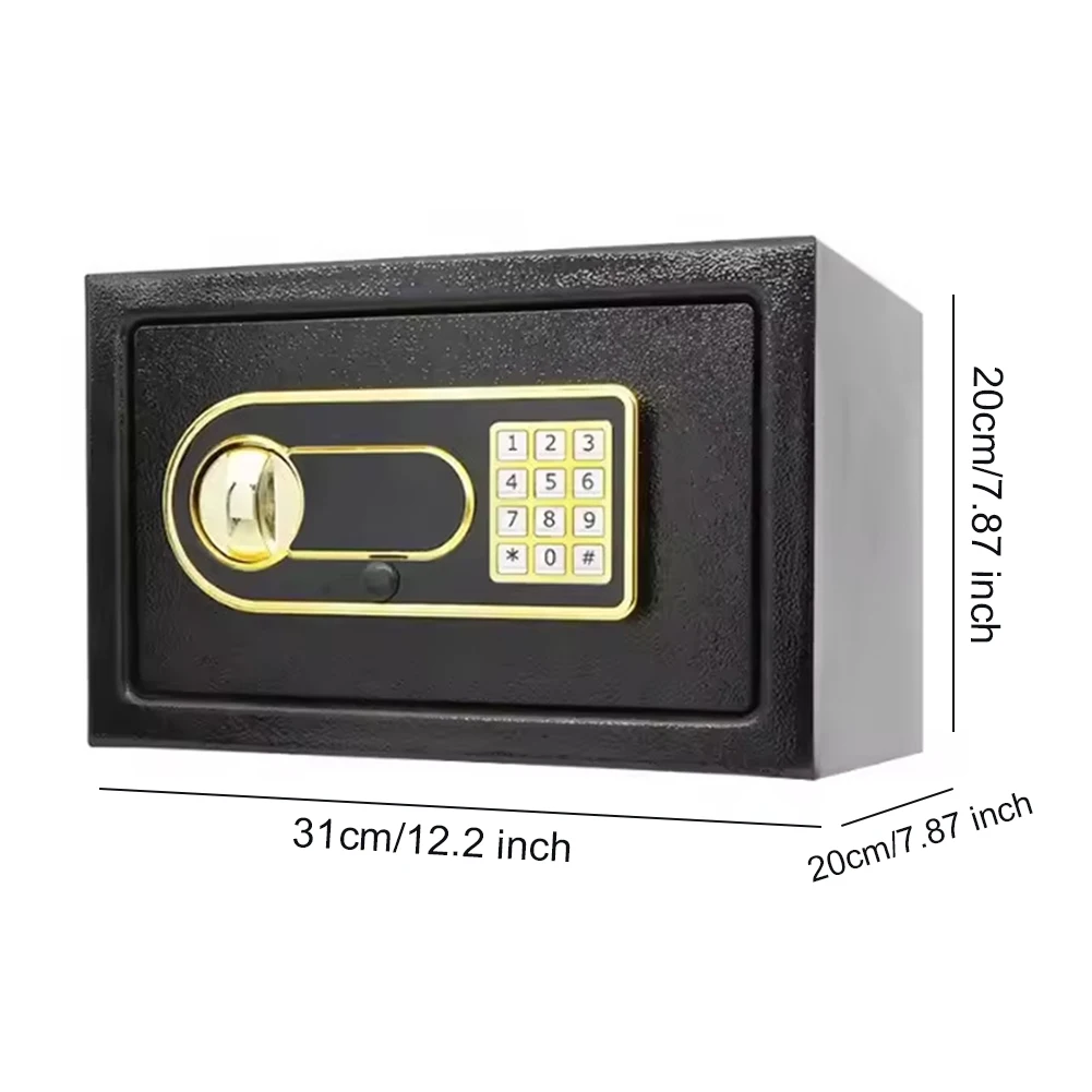 Digital Safe Box Anti-Theft Electronic Security Box Password Security Box for Home Office Hotel Business