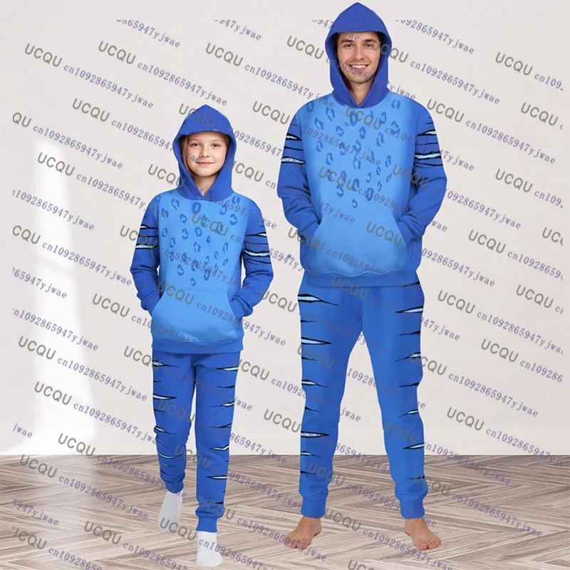 

Kpop Demon Hunter Derpy Tiger Толстовки Брючные комплекты 2026 Модный мужской спортивный костюм Осень-зима Спортивный повседневный костюм Комплекты из 2 предметов