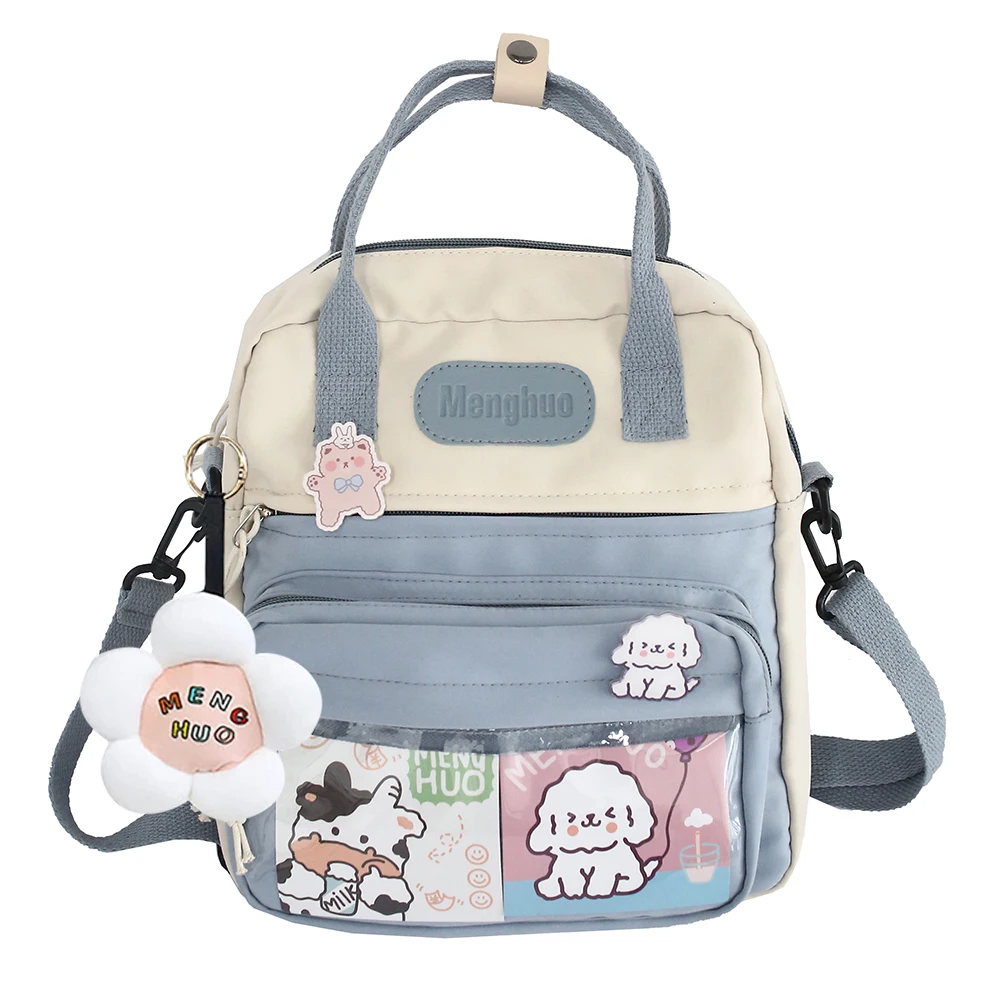 

Casual Fashion Kawaii Backpack 10.23x9.44x3.54in Pins Kawaii School Backpack with Zipper Kawaii School Backpack for Outdoor Gift