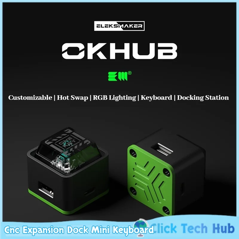 Aluminum Alloy Expansion Dock Mini Mechanical Small Keyboard Gaming Keyboard Hub Wired Rgb Boss Key Programmer Keyboard Osu Gift