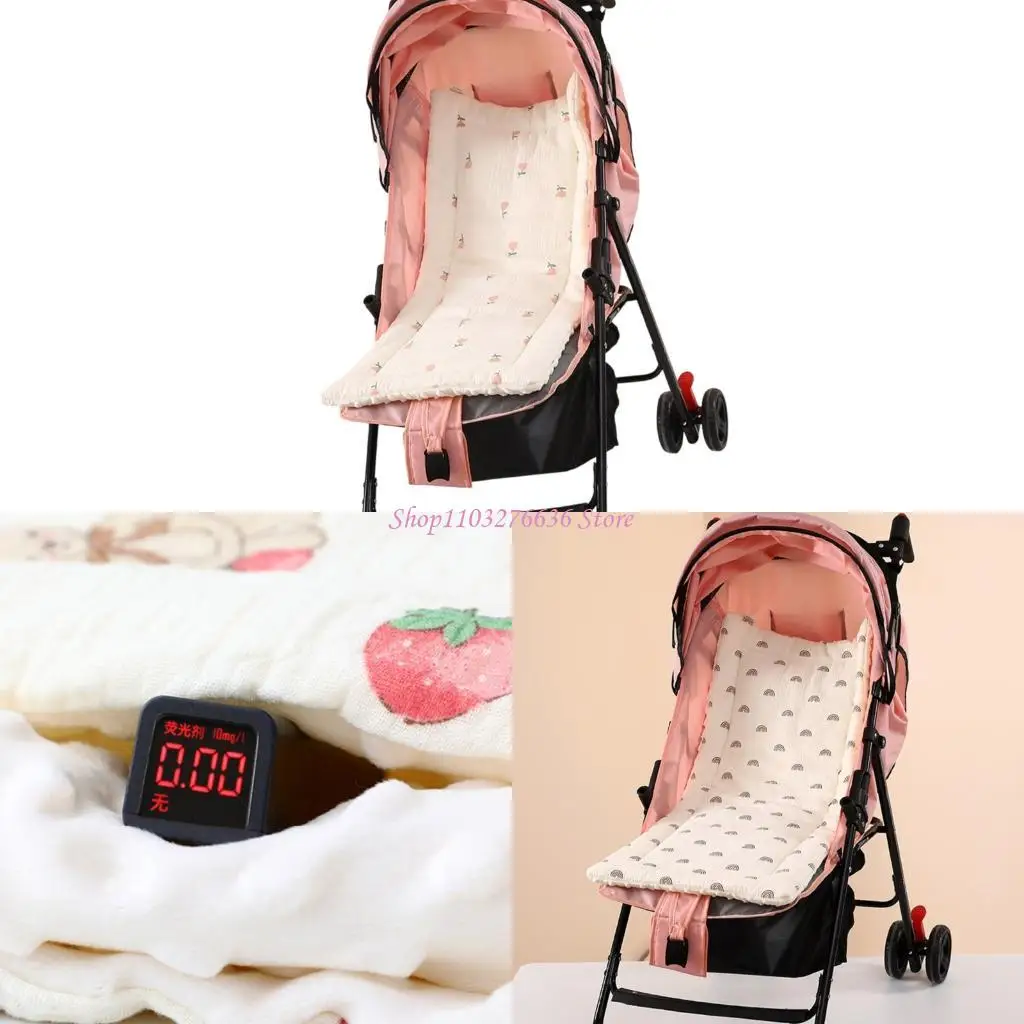 

R6FD Cartoon Baby Strollers Cushion Four Season Cart Pad Warm Artifact Thickened Cushion Pram Cart Universal Sitting Mat