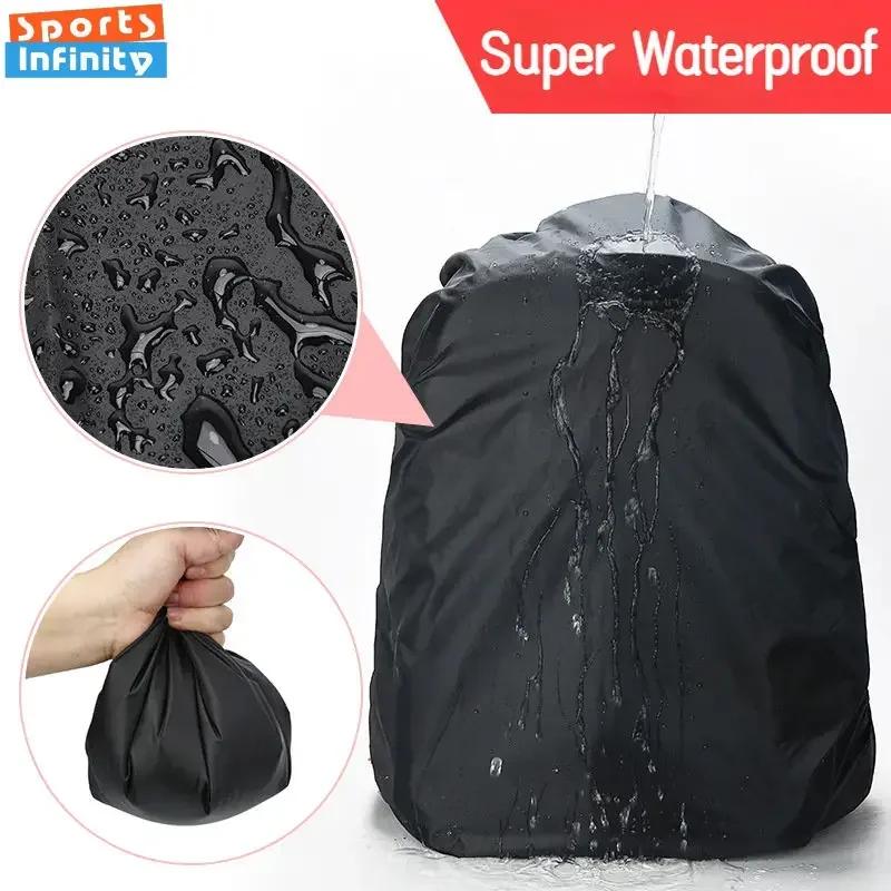 20-80l mochila à prova de poeira capa de chuva portátil ultraleve sol chuva proteger para caminhadas ao ar livre mochila capa à prova dwaterproof água