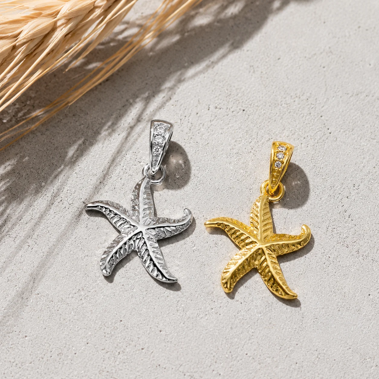 ZHENL Niedliche Y2K Ästhetik Ozean-Serie Tier-Anhänger Charms Vergoldeter Edelstahl DIY Kette Jubiläums-Geburtstags-Schmuck – Detail 34