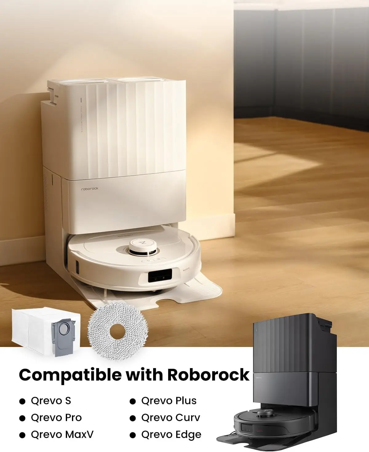 로보락 Qrevo 시리즈와 호환되는 8피스 교체 부품 키트