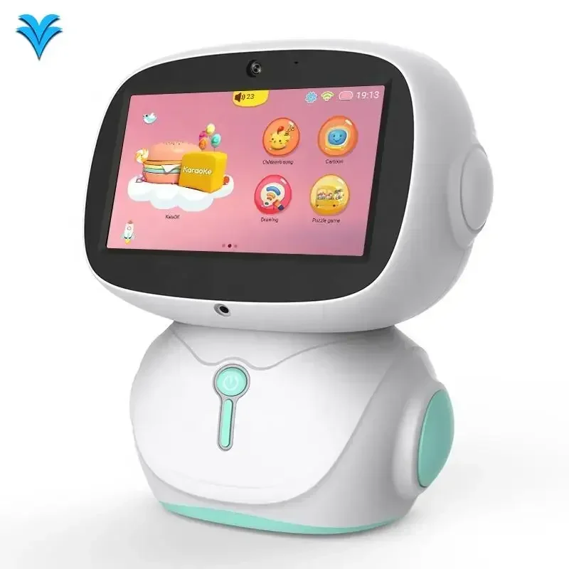 2024 best seller 7 inch large LCD Intellectual education toys kids educational robot chat with GPT Open AI