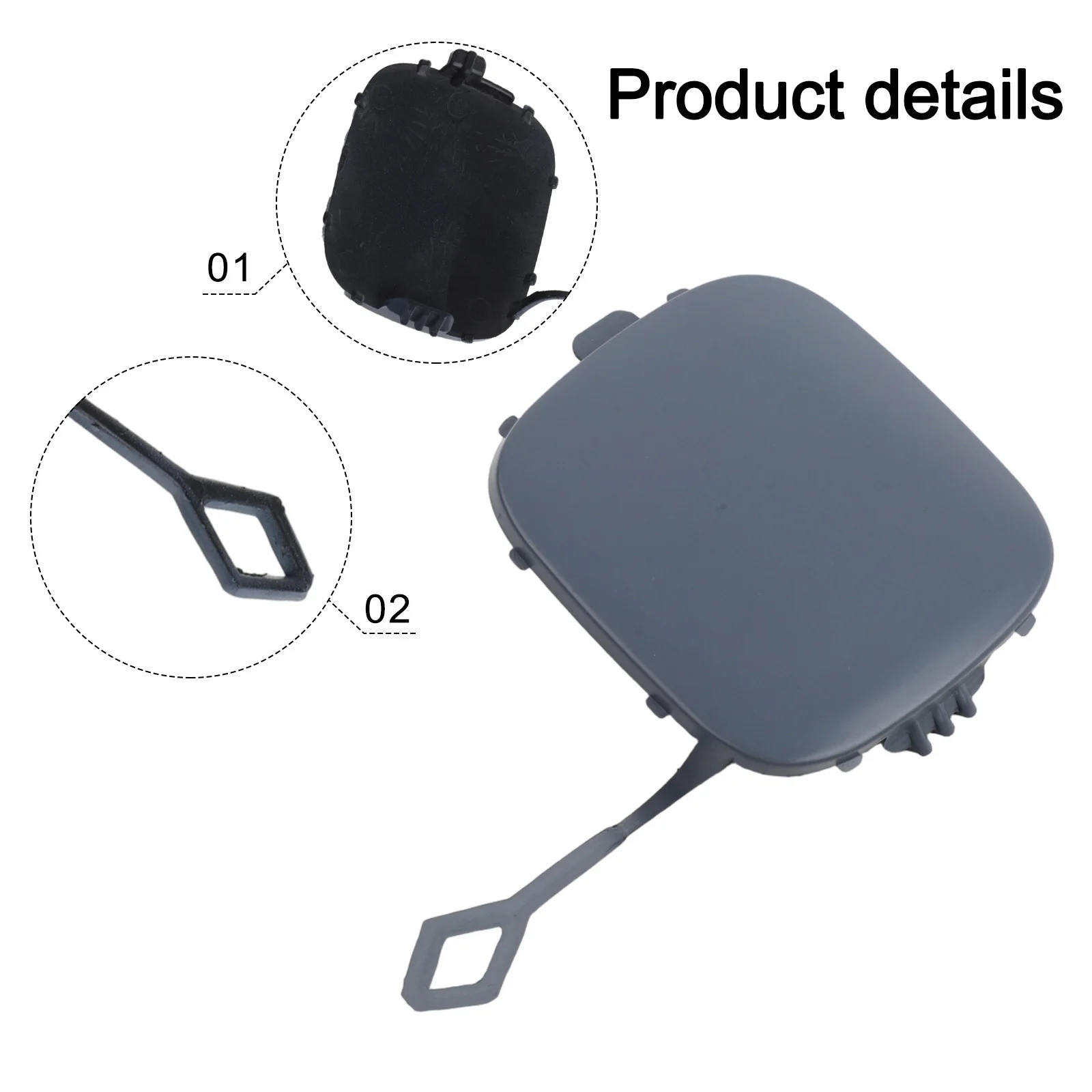 

Tow Hook Cover Replacement 2011-2016 Tow Hook Cover Aesthetic Improvement For Vehicle Direct Replacement Part Grey