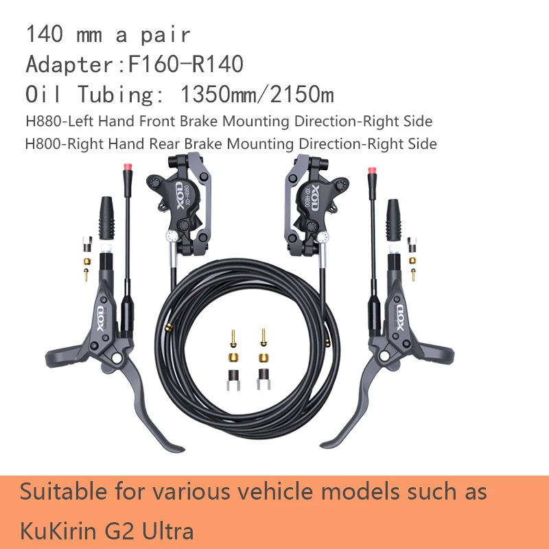 XOD H800/H880 Elektrische Scooter Hydraulische Schijfrem voor KUKirin G2 Master G2 Ultra G2 PRO 2025 Elektrische Scooter Hydraulische olie b - afbeelding 1