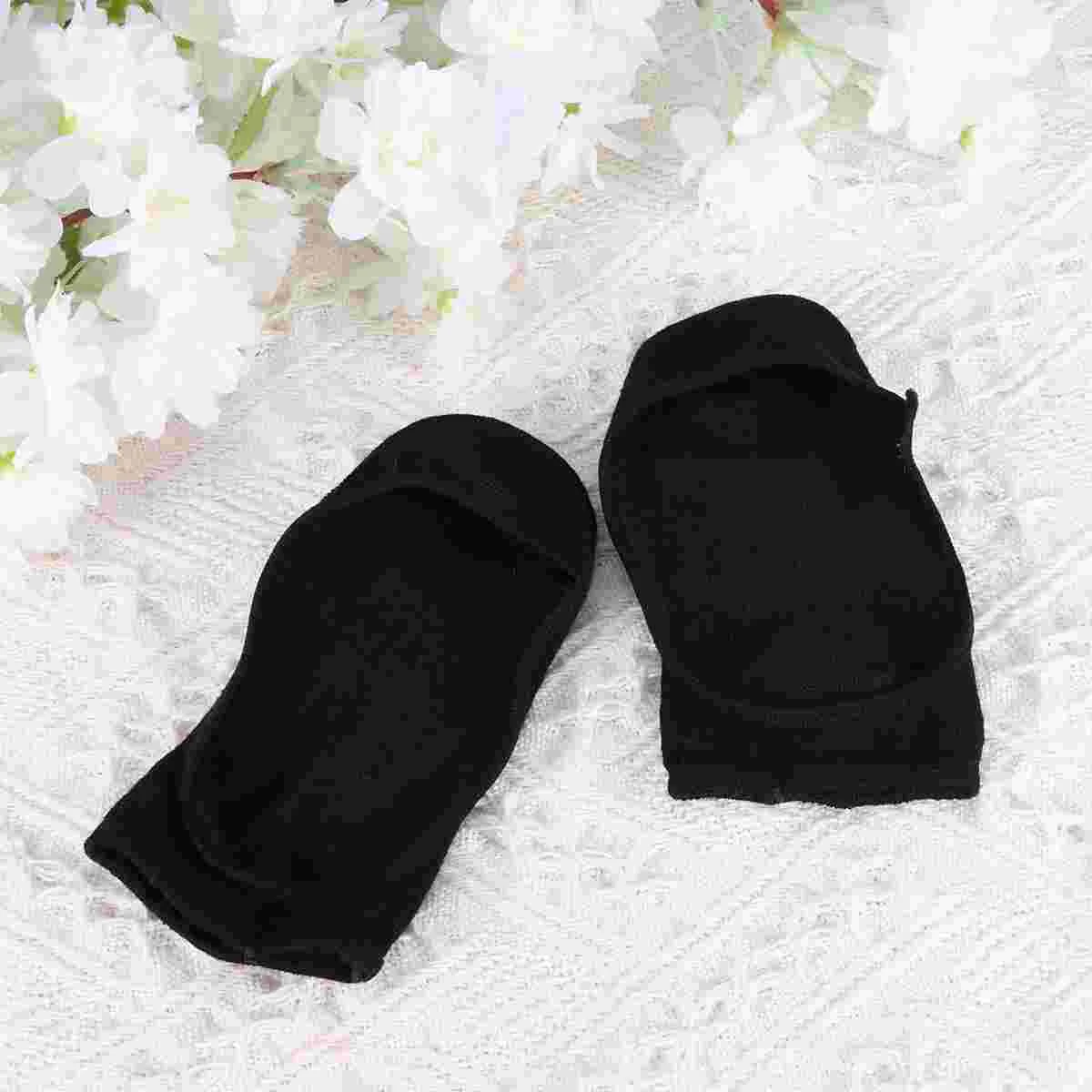 

3 Pairs Boat Socks Silicone Shallow Mouth Corrective Stockings Anti-Skid Black Invisible Bamboo Fiber Woman