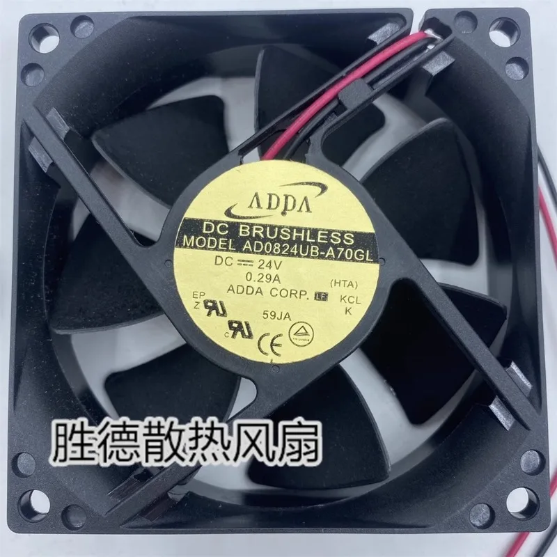 

New CPU Cooler Fan for ADDA AD0824UB-A70GL 8025 24V 0.29A Cooling Fan 80*80*25mm