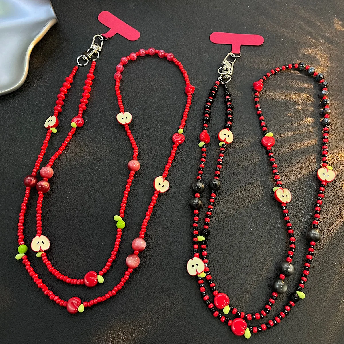 

Mobile Phone Chain Ins Style Dopamine Bead Strap Chain Crossbody Hanging Chain Camera Bag Decoration