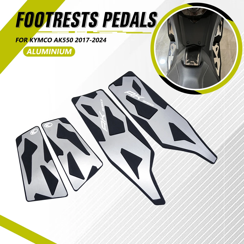

Footrests Pads For KYMCO AK550 AK 550 2017 2018 2019 2020 2021 2022 2023 2024 Motorcycle Footboard Steps Footrest Foot Pad Pedal