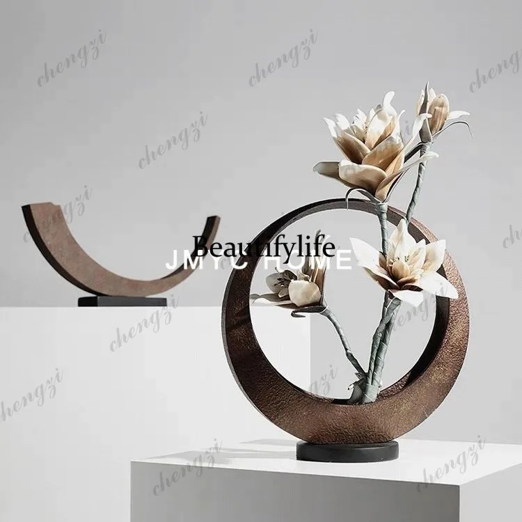 Retro dried flower ornaments, living room coffee table dining room bar desktop office decorations