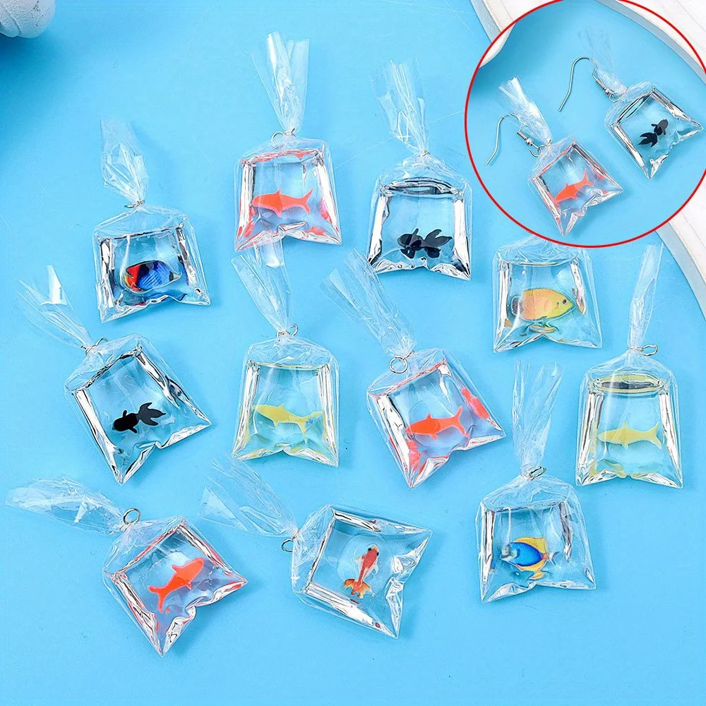 

1/3/5 шт. разноцветные подвески в форме рыбного мешка, браслеты «сделай сам», ожерелья, серьги, украшение для вечеринки на Рождество, День Благодарения, Хэллоуин