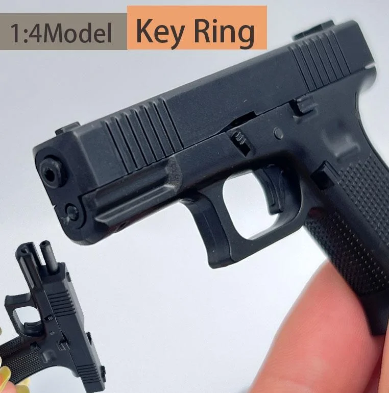 

Keychain Mini Pistol Shape Tactical Keychain G45 Model Plastic Key Ring Holder Portable Gun Shape Decorations