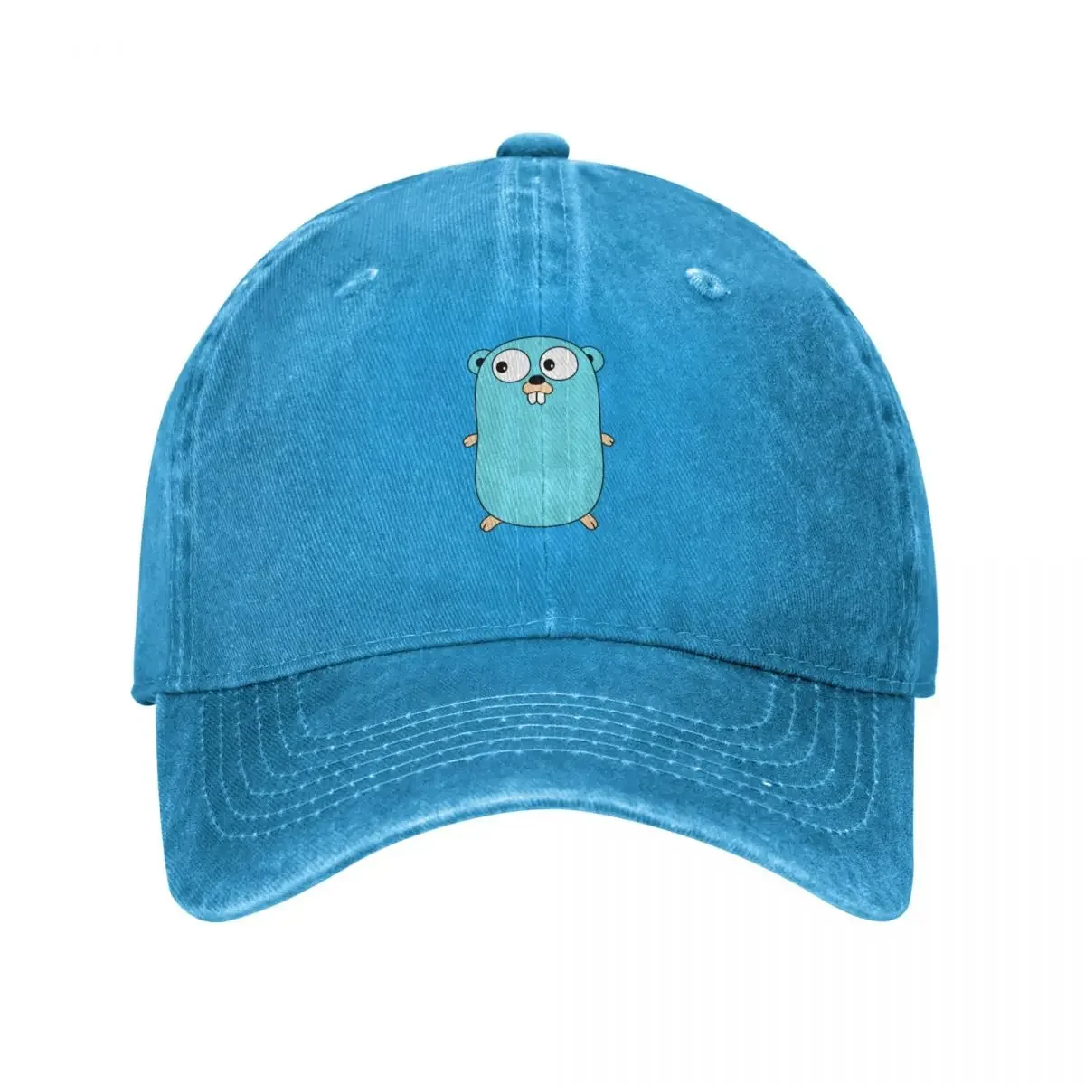 Go Golang Gopher Baseball Cap western Hat tea Hat birthday Boy Child Women's