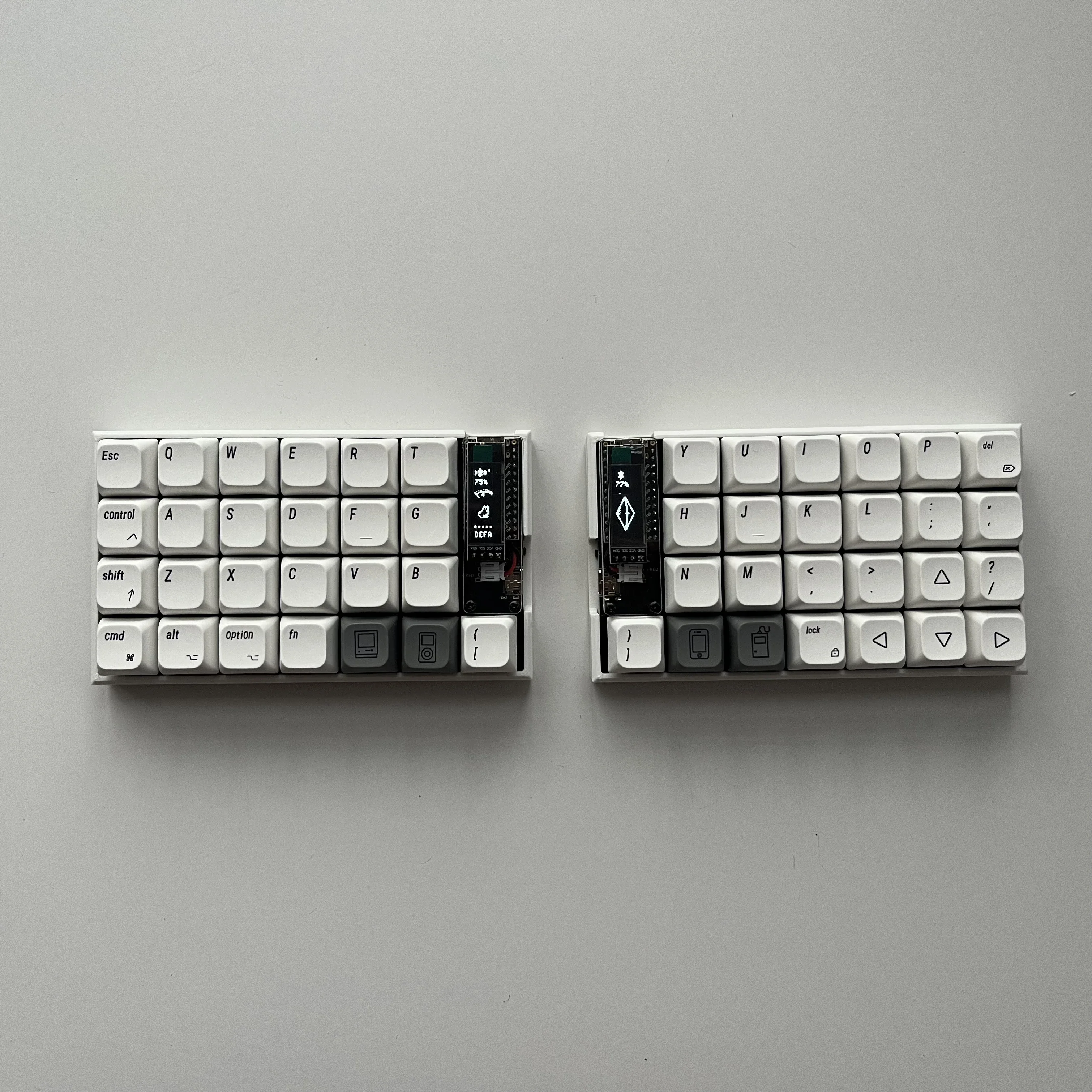 FelixKeeb Mini Split Keyboard Kit 50keys Wireless Ortholinear