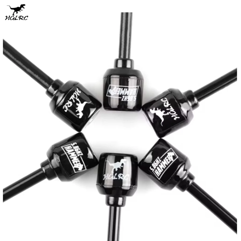 HGLRC Mini Antenna a martello a lungo raggio Mini RHCP LHCP Spin SMA IPEX MMCX angolo 5.8G 2.5dBi 135mm per RC FPV Racing Drone