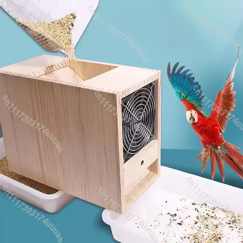 Electric Grain Cleaner Winnower Adjustable Seed Thresher Winnowing Machine for Bird Feed Corn Wheat Bean Cleaning Sifting