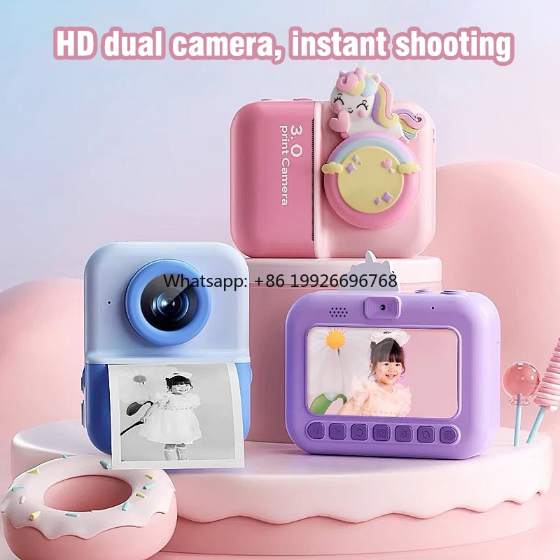 

Upgrade Kids camer Instant 1080P HD Dual Lens Selfie Digital camer for Girls Boys Christmas Birthday Gifts s manufacturer