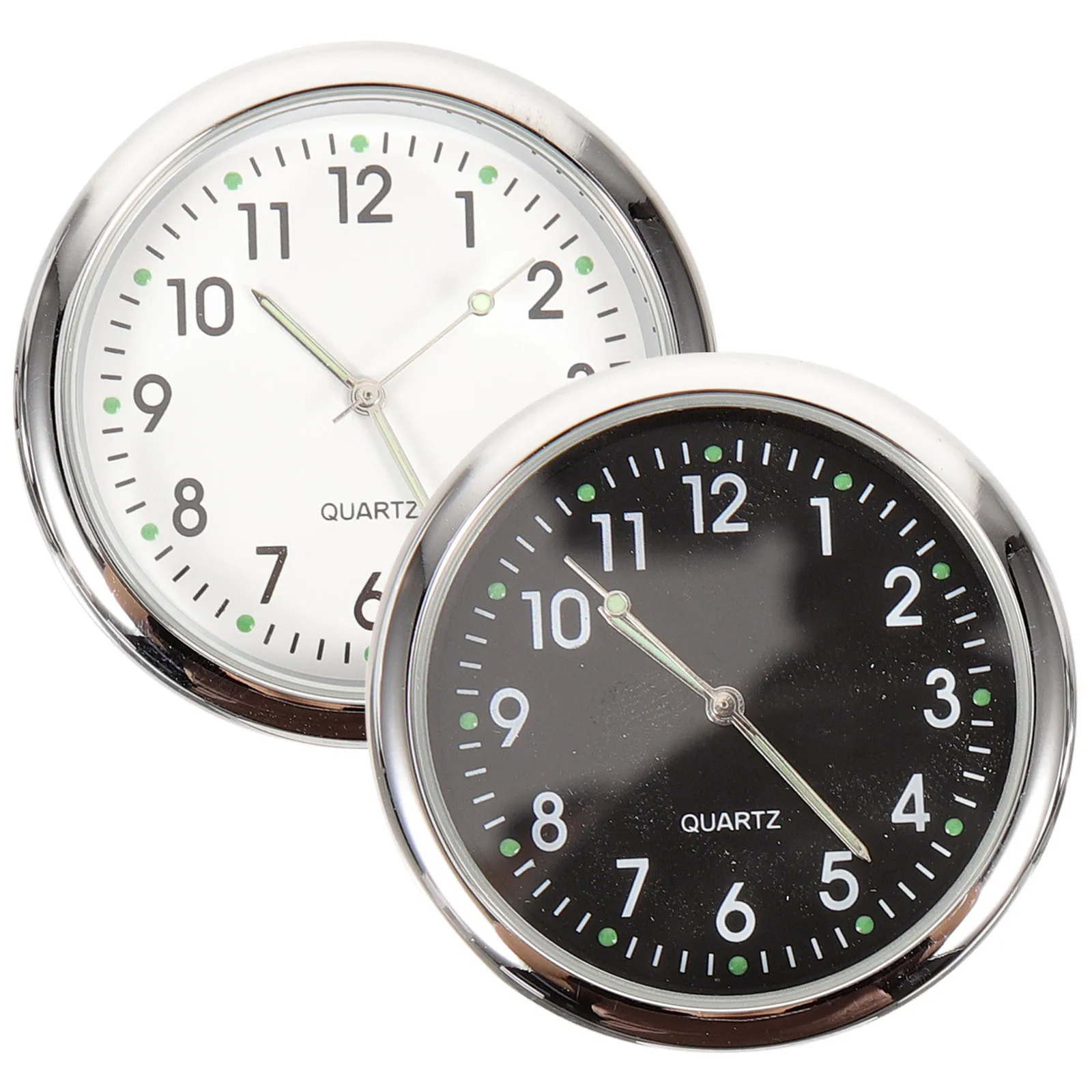 

2pcs Fluorescent Sticker Clock For Car Dashboard Luminous Pointer Easy Install Dash Clock Dark Visibility Driving