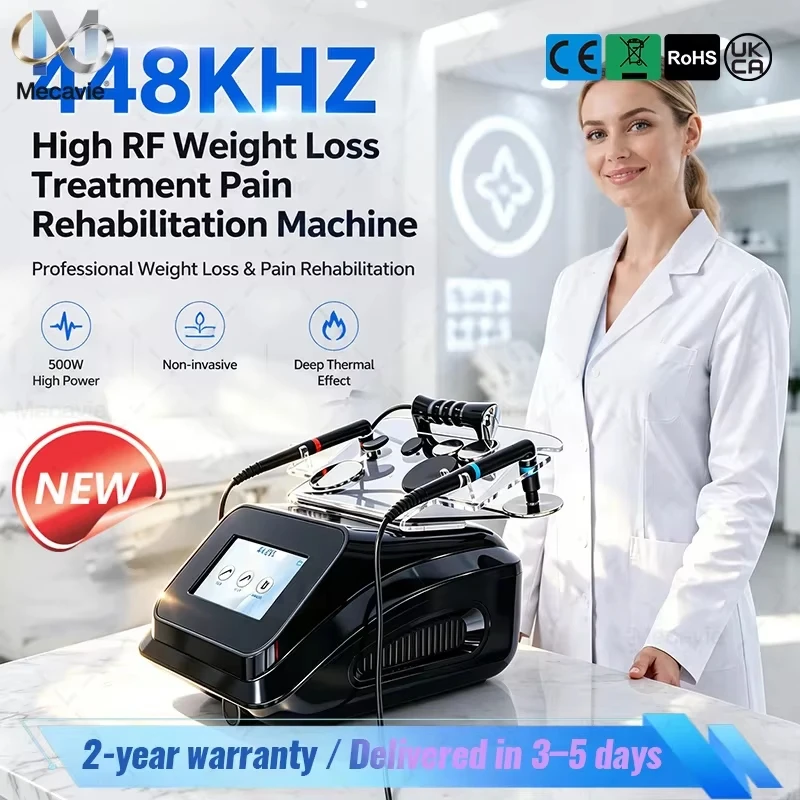 INDIBA Face Lifting 448K Tecar Cavitation Health and Beauty Body Care System RF Slim Machine Weight Loss Home Use Relieve Lamp