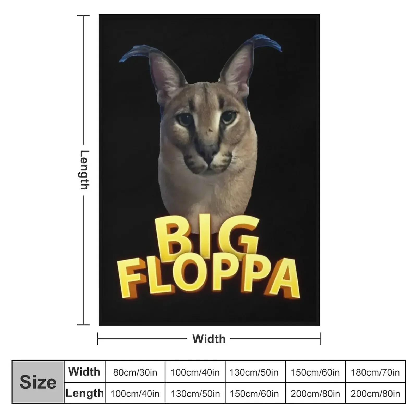 New Big floppa meme Throw Blanket funny gift warm for winter Blankets