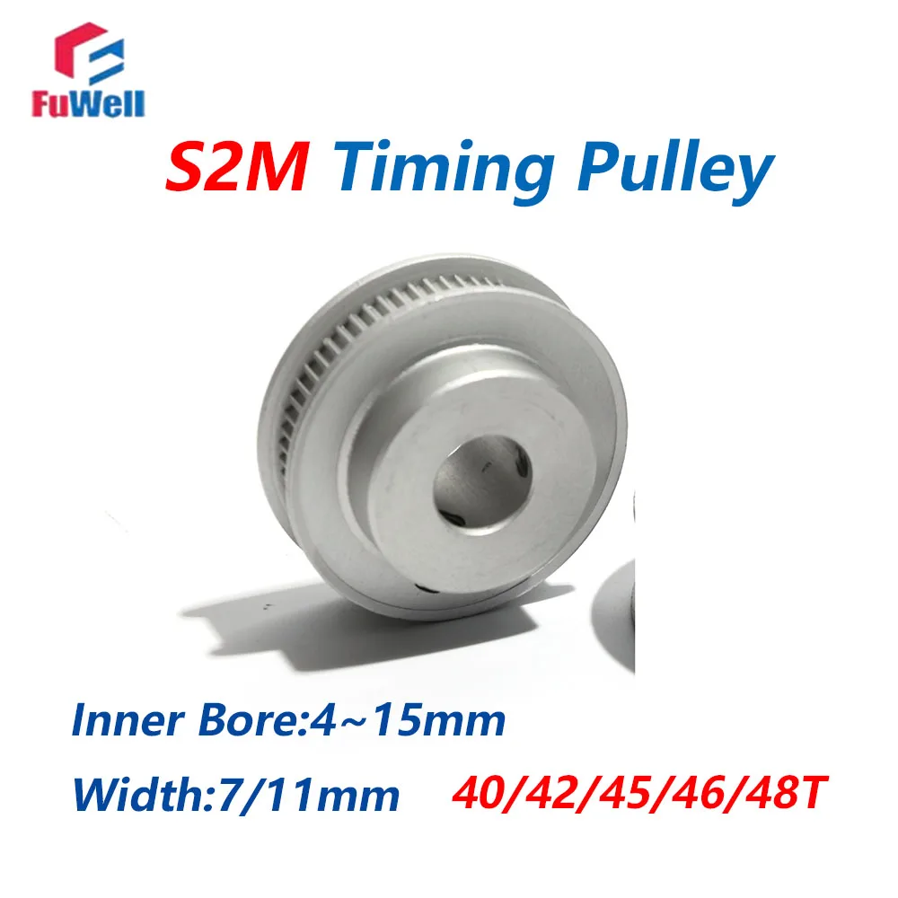 FuWell S2M BF Timing Pulley 40T 42T 44T 45T 46T High Torque Low Noise for DIY CNC 3D Printers And Automated Transmission Systems