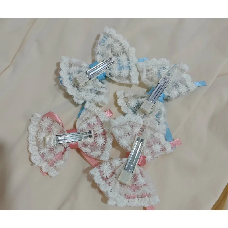 

1pair Korean Lace Bow Hair Clips for Girls Princess Elegant Handmade Hair Accessories Barrettes Kids Headwear Accessories