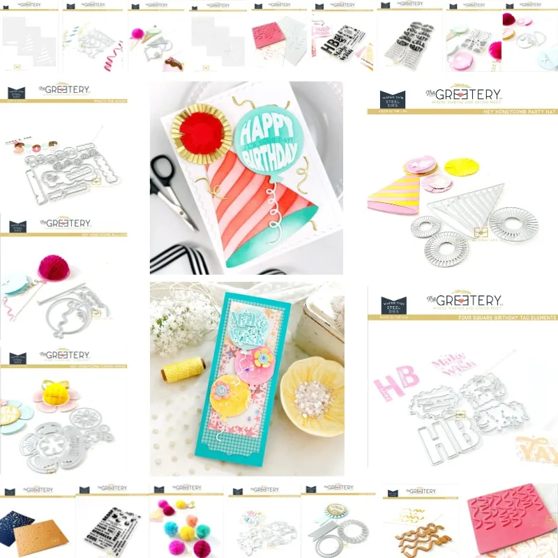 Hey Honeycomb Balloon Stamps And Dies New Arrival 2026 Scrapbook Diary Decoration Stencil Embossing Template DIY Greeting Card