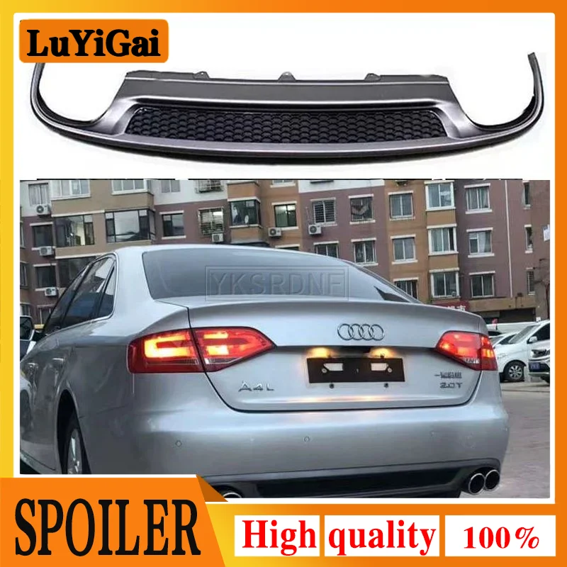 S4 Style Auto Accessories Rear Bumper Lip Diffuser for Audi A4 B8 B8.5 2009-2012 abs Unpainted Primer 2013-2016