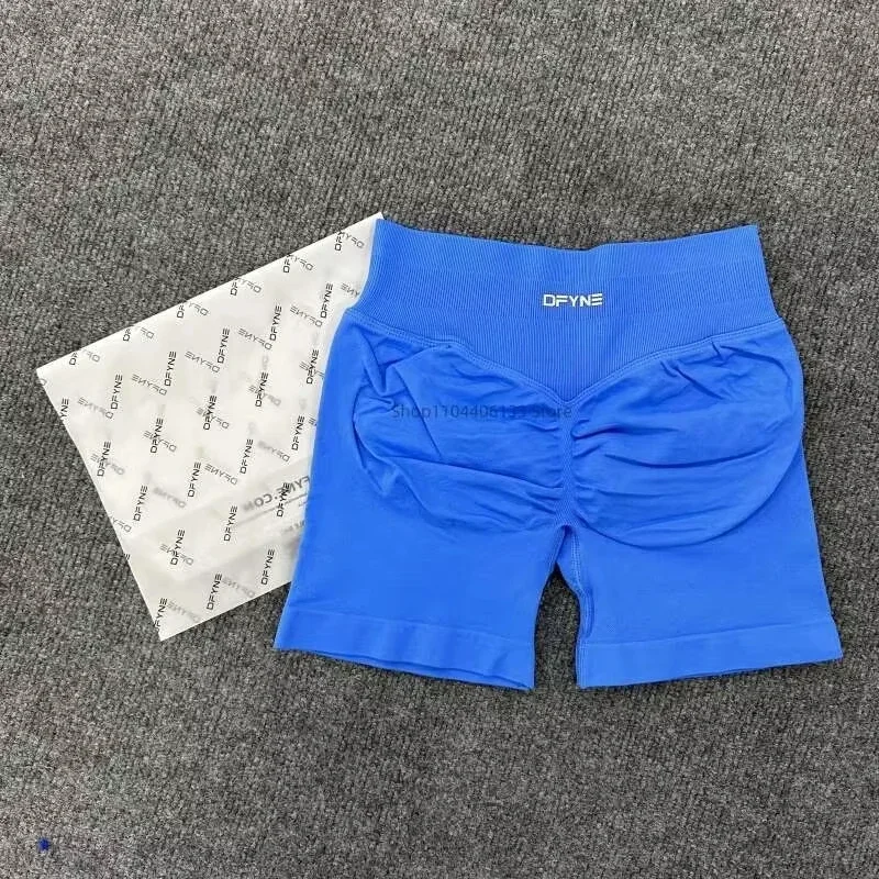 بنطلون تأثير مع شعار منخفض مضلع الخصر الفرقة اليوغا سلس Scrunch بوم تجريب الصالة الرياضية الغنيمة هايت تمتد تشغيل السراويل