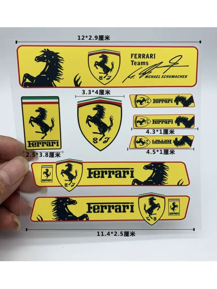 AliExpress Ferrari Reflective Car Stickers Electric Bicycle Motorcycle Decoration Personalized Stickers for Ferrari SJ Teams Competizione