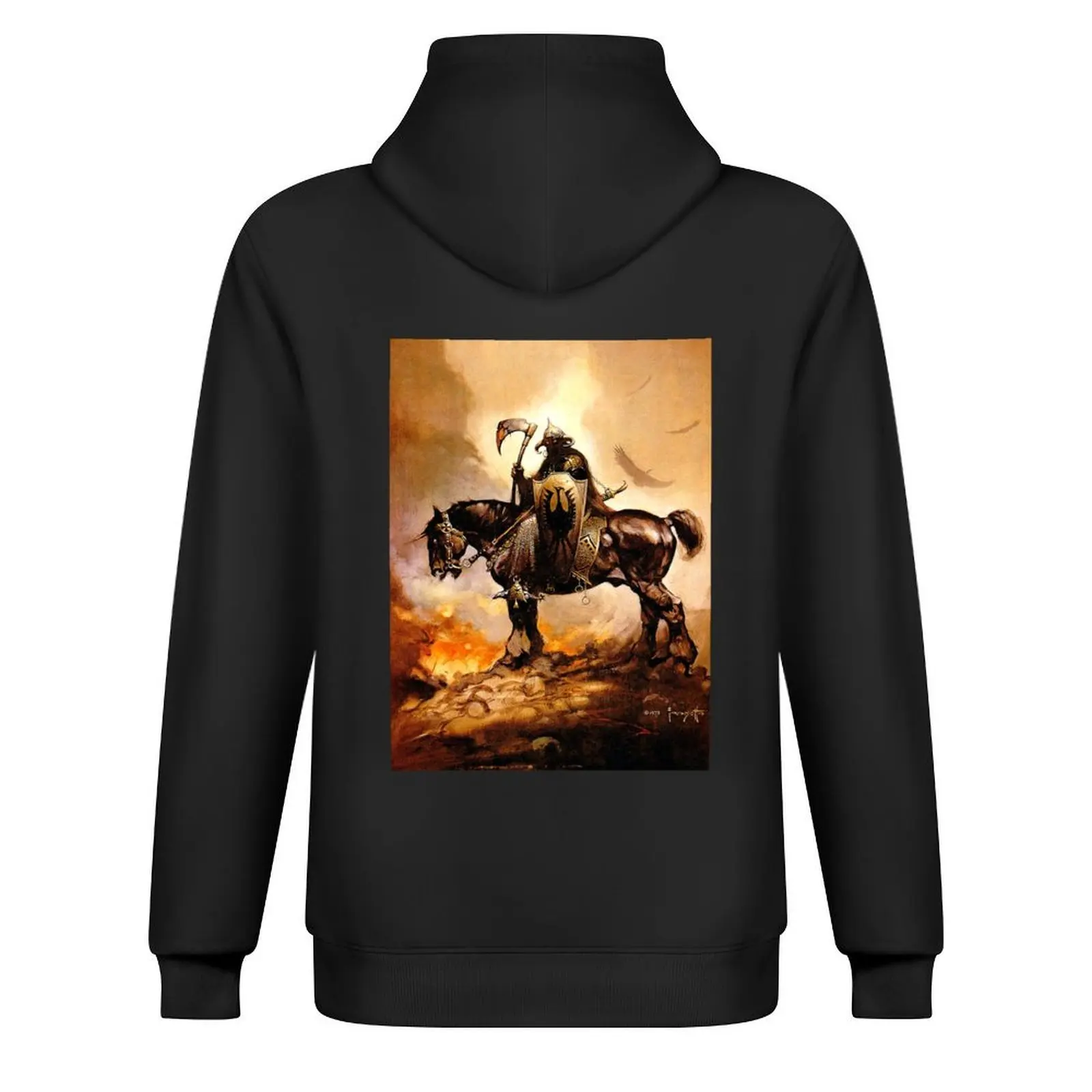 Frank Frazetta - Death Dealer هوديي ملابس رجالي مصممة ملابس رجالية ملابس رجالية معطف رجالي جديد هوديس وبلوزات