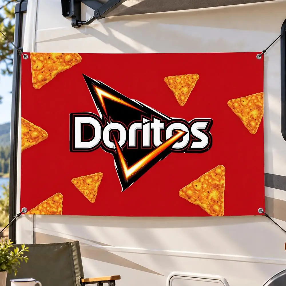 Food Doritos Flags Decorative Flag Banner Indoor Outdoor Garden Yard Patio Party Camping Wall Decor Gift