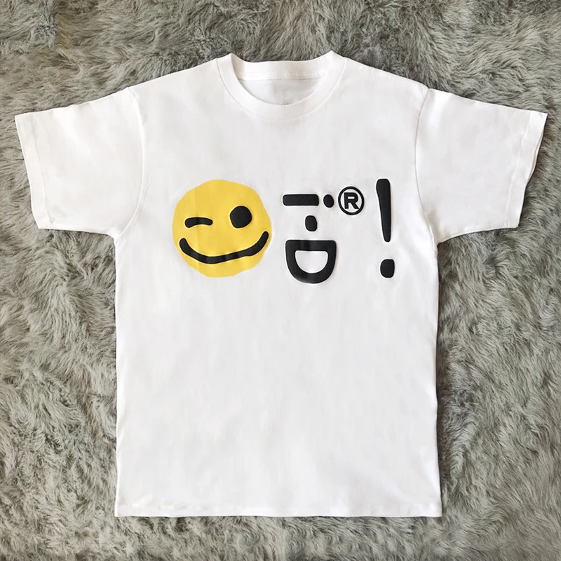 

Cactus Ja 40th Tee Collaborative Smile ort Sve T-irt round Ne Cotton Summer Faion Casual Stand Fit Tee