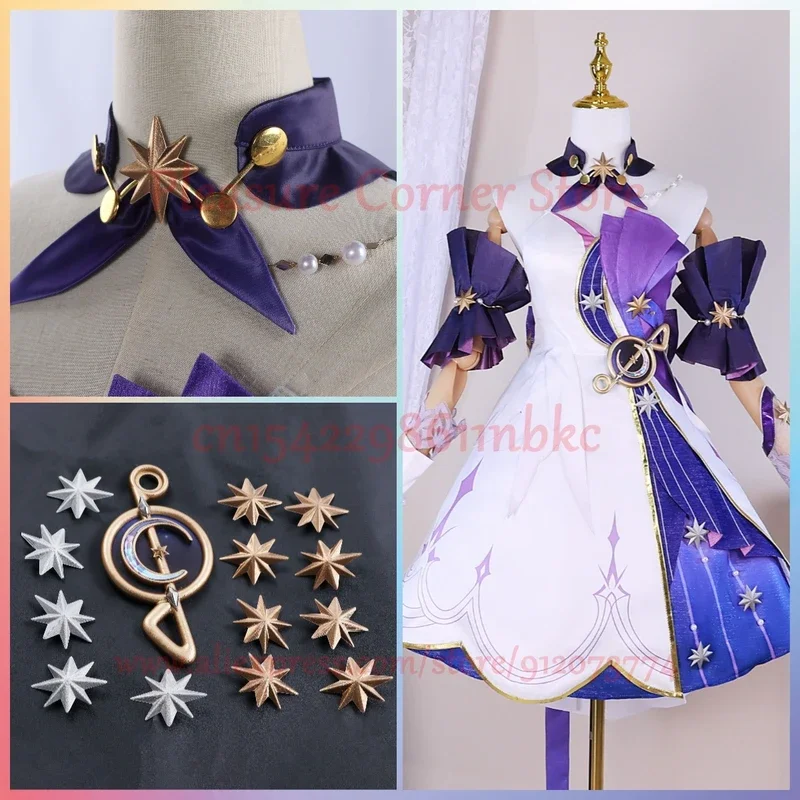 In Stock XS-3XL Honkai Star Rail Robin Cosplay Costume Full Set Robin Cosplay Outfit Dress Uniform Robin Cosplay Wig Shoes