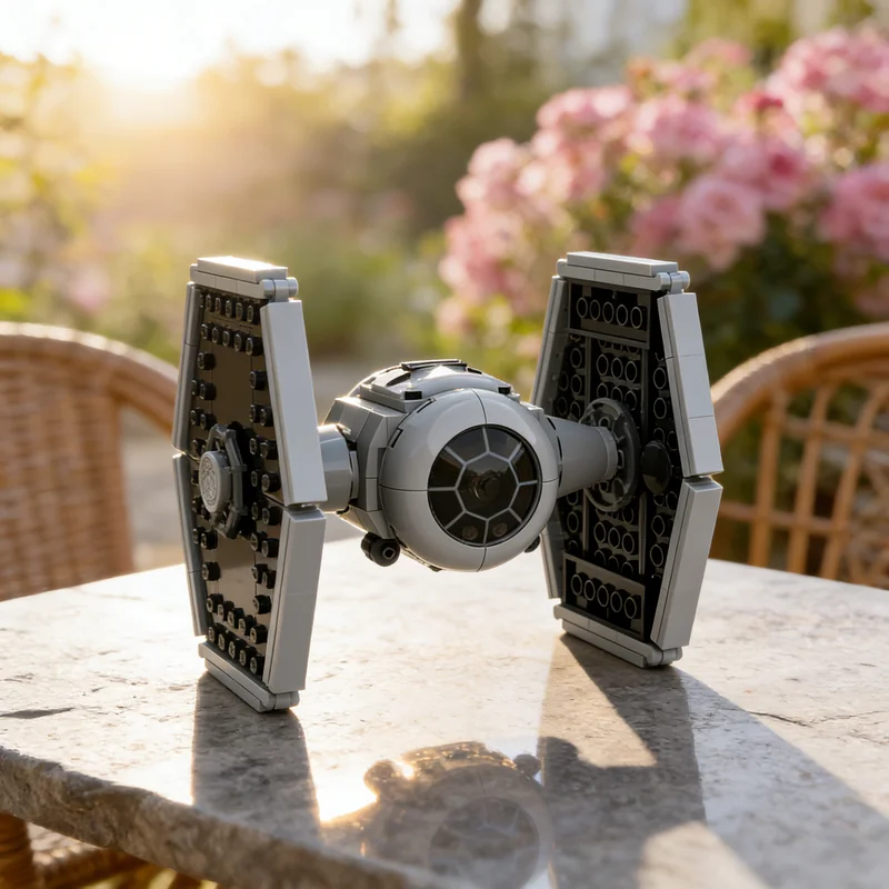 

163pcs MOC Tie Fighter V1 Star Battle Model Building Blocks Toy Gift Creative Display Collectible Desk Premium Adult Kids Home