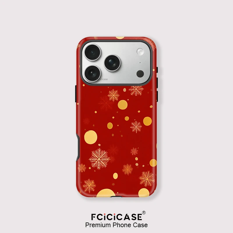 Fcicicase For iPhone 16 17 Pro Max Snowflake For Magsafe Phone Case For iPhone 17 16 15 14 13 12 11 Pro Max Plus Magnetic Cover