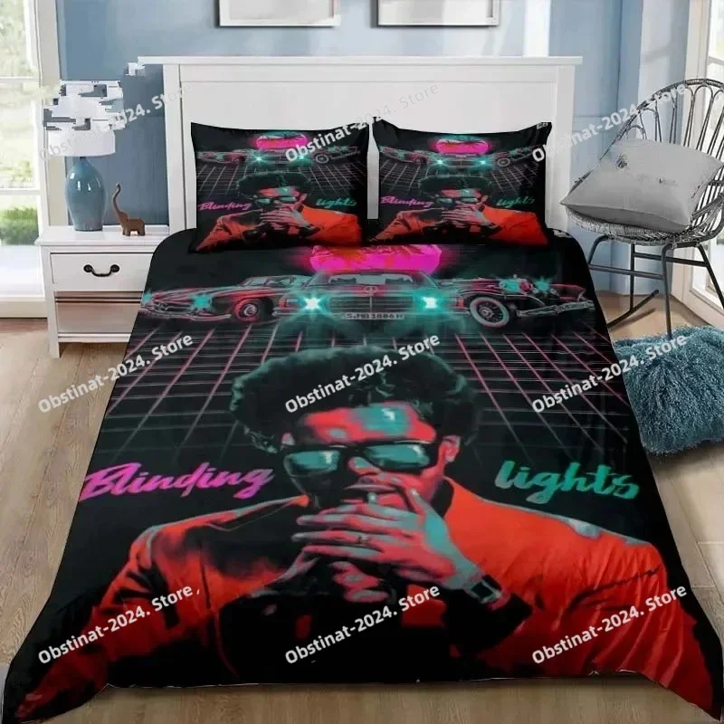 

3PCS Single-sided XO All Seasons Bedding Set Printed Bed Set With Pillowcase Bed Duvet Cover Single Double Queen Super King Size