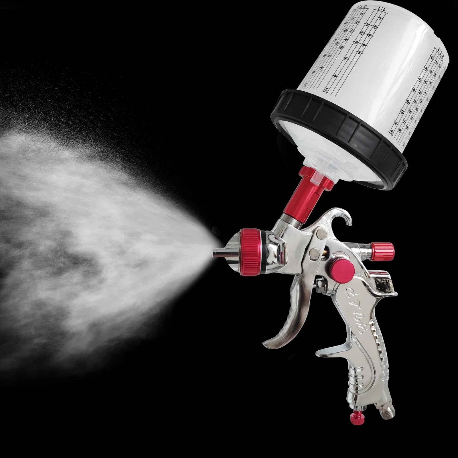 Professional Pneumatic Paint Spray Gun High Atomization Car Latex Paint Sprayer for Furniture Wall Auto Body Repair