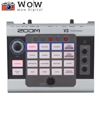 ZOOM V3 Multi-Effects Vocal Processor USB 2.0 audio interface reverb effect For Karaoke/Streaming/Recording/Collaborating Online