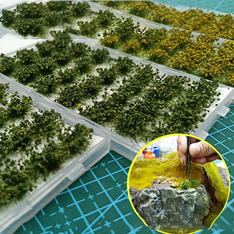 Model Scenarios Shrubland Military Static Scenes Landscape Architecture Sand Table Materials DIY Handmade Modeling