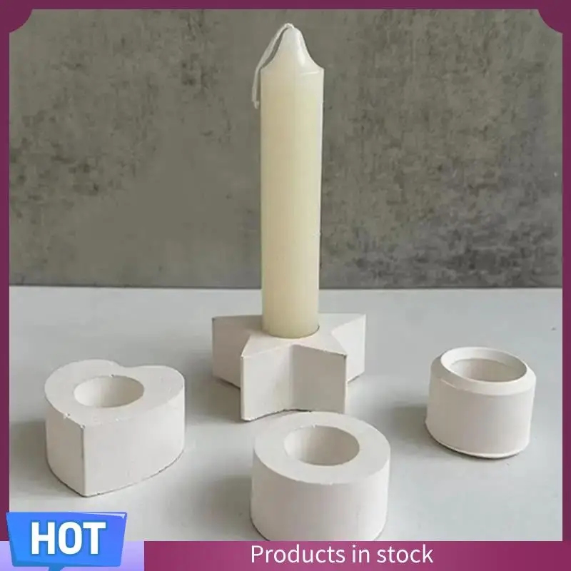 La plupart bougeoir moule en Silicone Silicone bricolage bougeoir moule pour Occasions romantiques 4 pièces