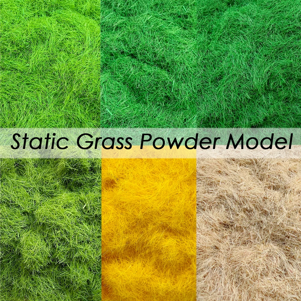 500G Simulation Static Grass Powder Model Nylon fake Grass Velvet Grassland making Material Micro Landscape Train Railway Layout