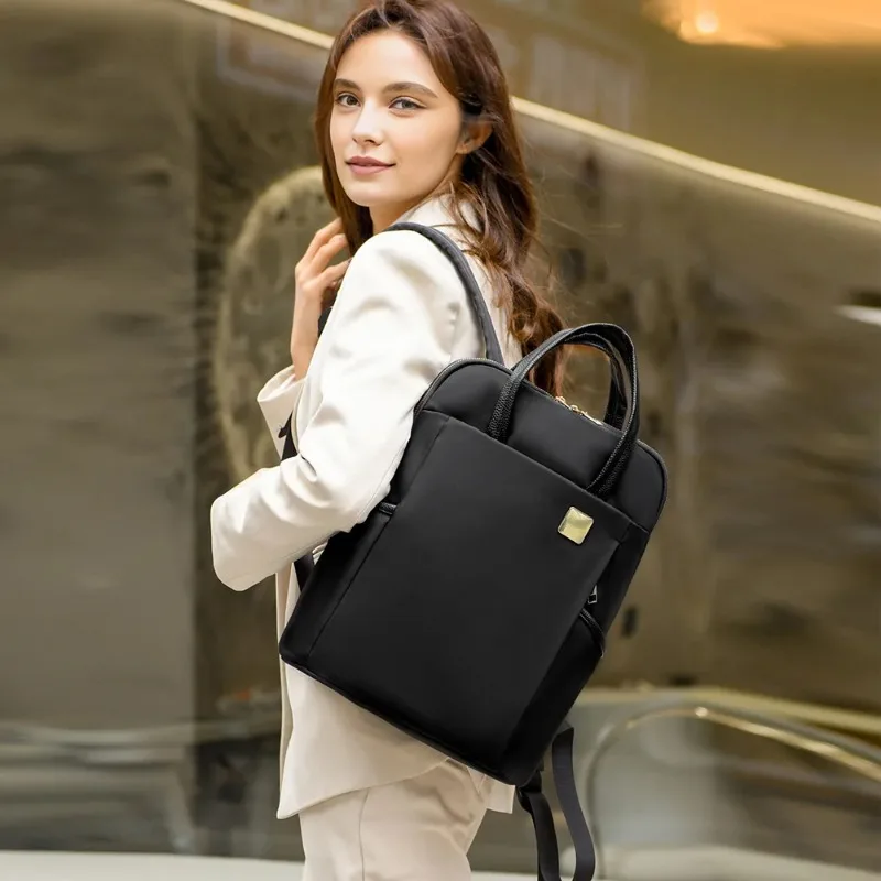 Women Oxford Cloth Backpack Large Capacity, Lightweight, Ideal for Business Commutes, Student Laptop Storage, Travel Outdoor Use