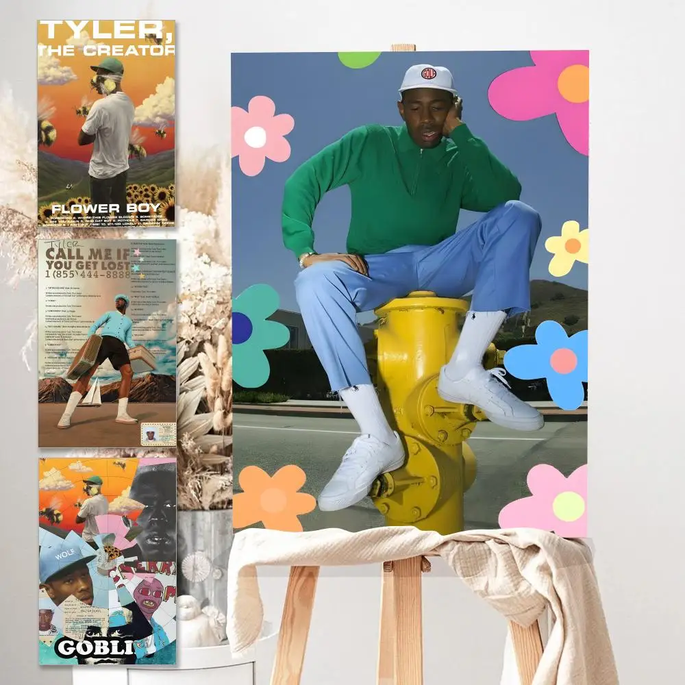 ملصق HD أنيمي موضوع ساخن المغني/OST/فيلم مقاوم للماء عصا ذاتية ديكور المنزل زهرة الصبي تايلر الخالق