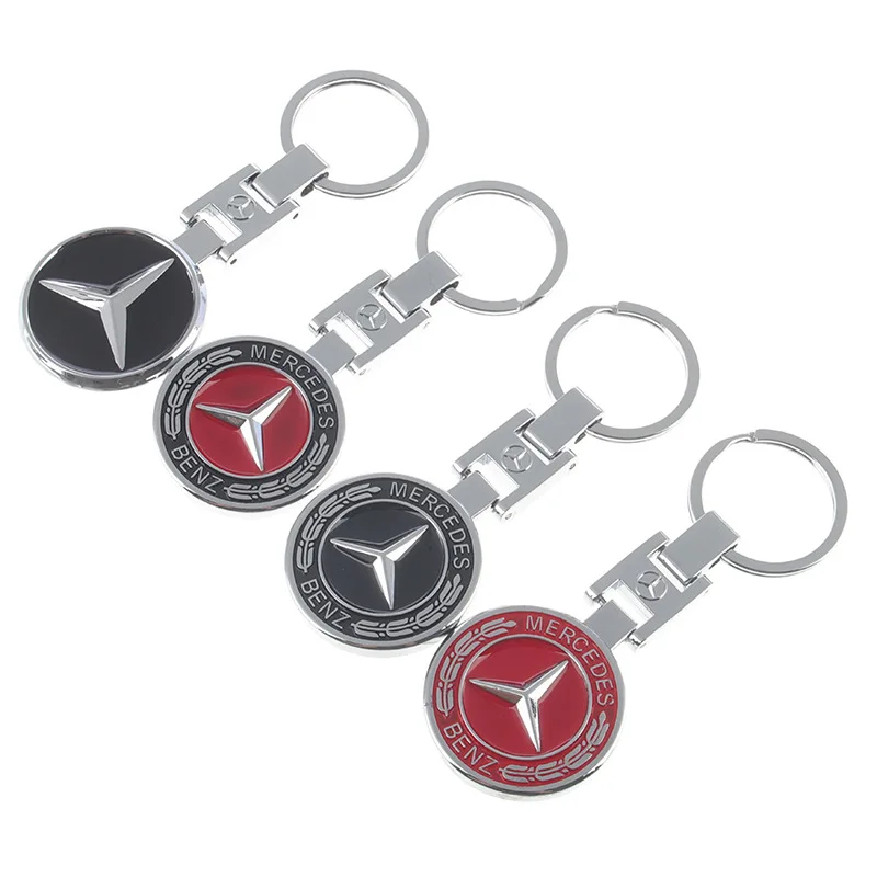 Car Keychain Key Chain Auto Emblem Key Ring Accessories For Mercedes Benz AMG Smart W205 C300 W203 W206 W108 W124 W126 W140 W168